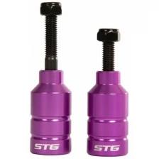 Пеги для трюкового самоката STG с осью, 22,2 мм, алюминий, фиолетовый, 2 шт (Х99068)